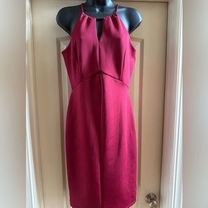 New with tag- Burgundy Red “En Focus” cocktail, party, date night dress.